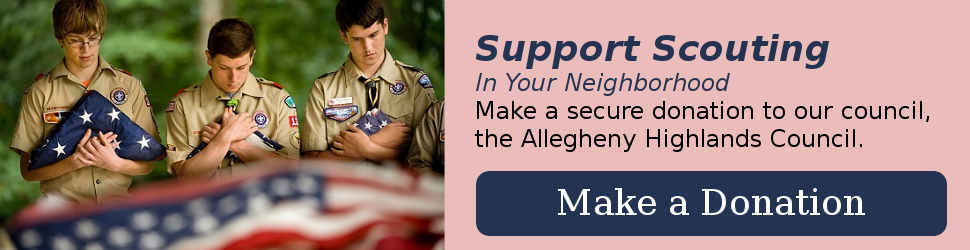 Make a donation to the Allegheny Highlands Council
